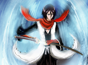 Картинка аниме bleach арт меч рукия блич