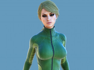 Картинка 3д+графика люди+ people взгляд фон девушка