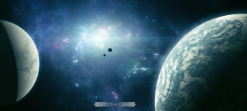 Картинка космос арт галактика вселенная звезды планеты