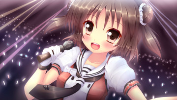 Картинка аниме kantai+collection kancolle naka kantai collection слёзы девочка