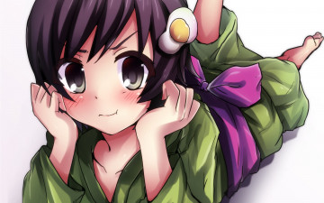 Картинка аниме unknown +другое фон взгляд девушка