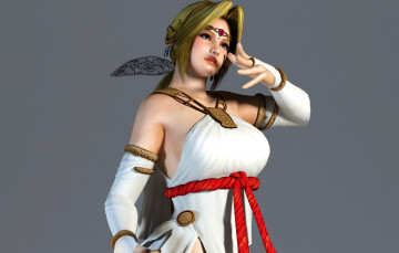 обоя 3д графика, аниме , anime, взгляд, девушка, фон