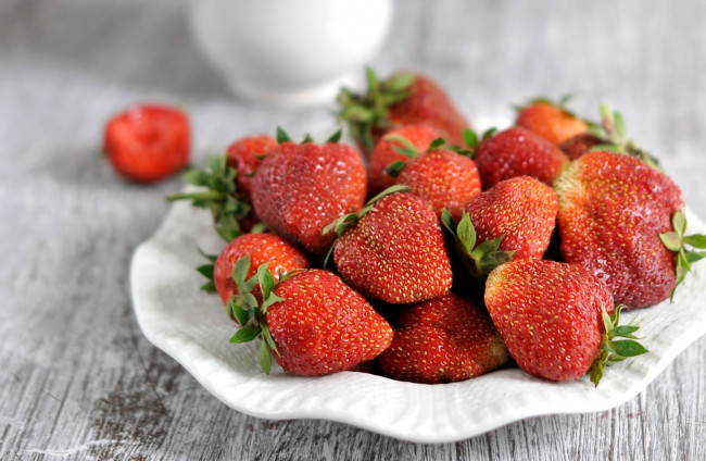 Обои картинки фото еда, клубника,  земляника, красный, ягоды