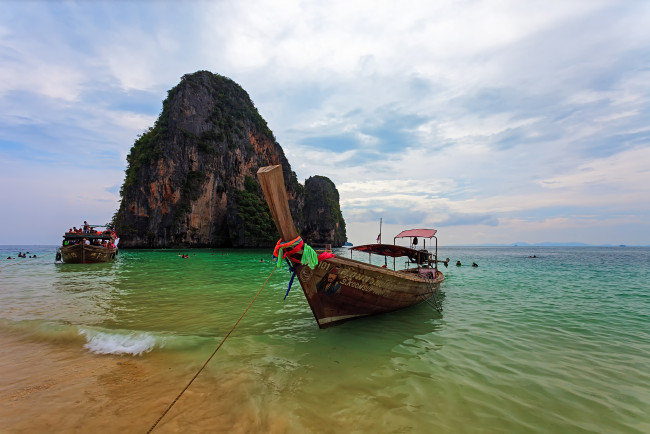 Обои картинки фото корабли, моторные лодки, лодка, океан, тропики