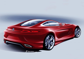 Картинка bmw+9+series+gt+concept+2017 автомобили рисованные concept gt 9 2017 series bmw