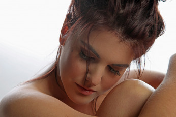 Картинка девушки -unsort+ лица +портреты песик