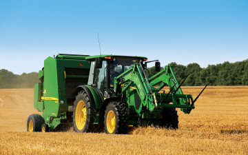 обоя техника, фронтальные погрузчики, john, deere
