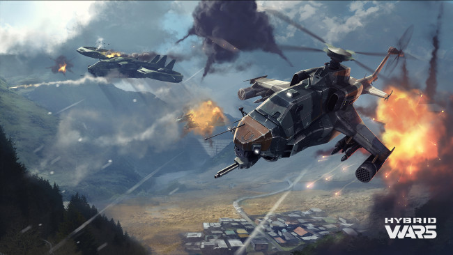 Обои картинки фото hybrid wars, видео игры, hybrid, wars, шутер, action