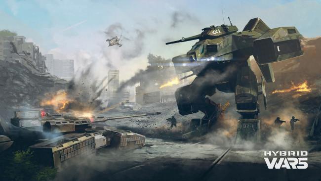 Обои картинки фото hybrid wars, видео игры, hybrid, wars, шутер, action