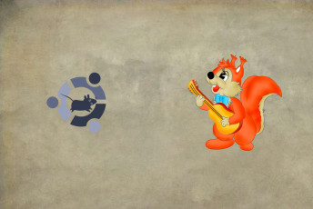 обоя компьютеры, ubuntu linux, фон, логотип