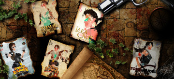 Картинка видео+игры tomb+raider+ other пистолет фон карты