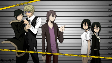 Картинка аниме durarara девочки парни