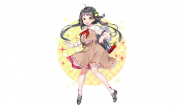 Картинка аниме unknown +другое+ взгляд девушка фон