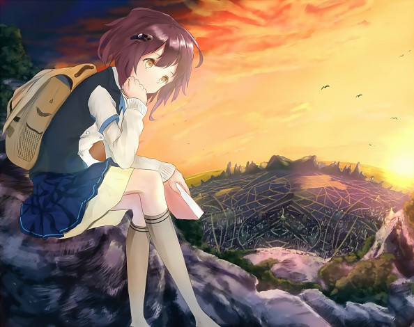 Обои картинки фото аниме, unknown,  другое , девушка