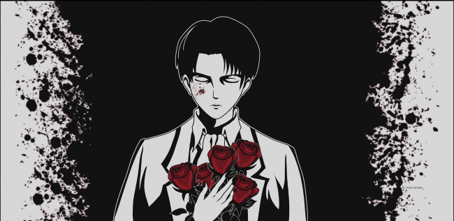 Обои картинки фото аниме, shingeki no kyojin, леви