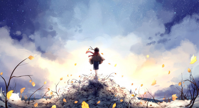 Обои картинки фото аниме, unknown,  другое , мальчик