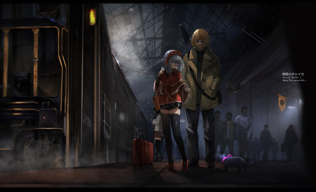 Обои картинки фото аниме, hitsugi no chaika, двое