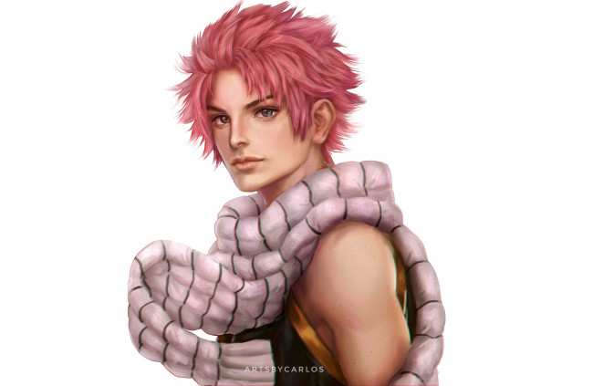 Обои картинки фото аниме, fairy tail, нацу