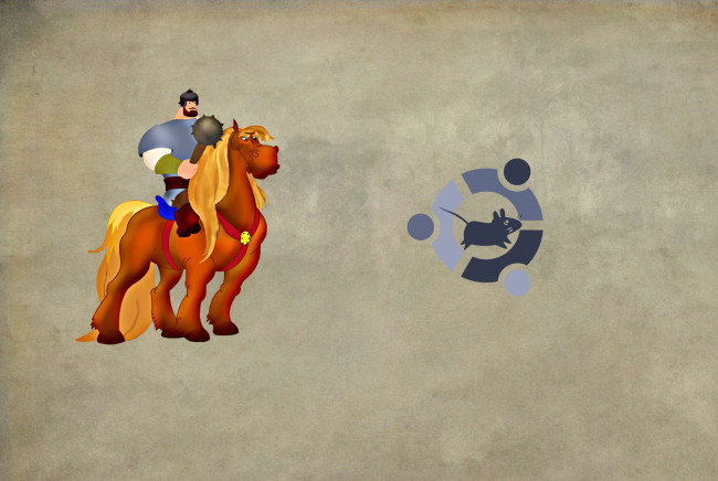 Обои картинки фото компьютеры, ubuntu linux, фон, логотип