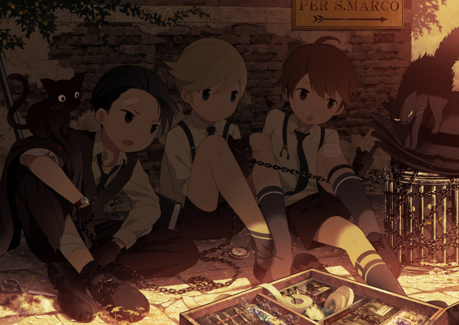 Обои картинки фото аниме, unknown,  другое , дети