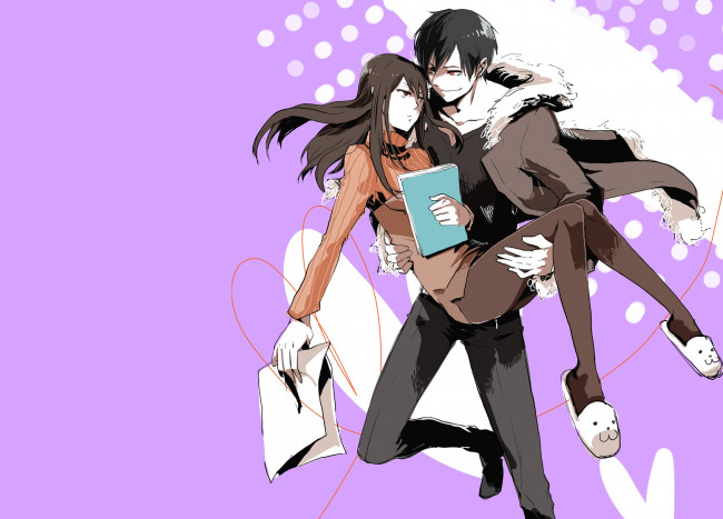 Обои картинки фото аниме, durarara, двое