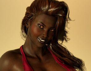 Картинка 3д+графика портрет+ portraits взгляд девушка фон