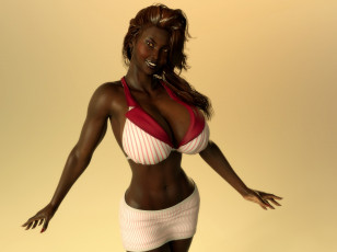 Картинка 3д+графика люди+ people фон взгляд девушка