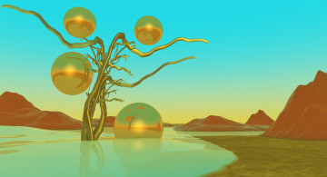 Картинка 3д+графика шары+ balls фон шары