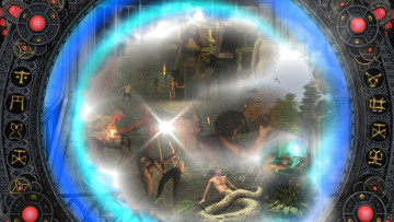 Картинка 3д+графика фантазия+ fantasy фон люди