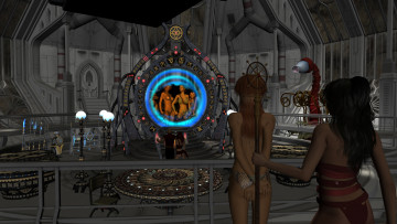 Картинка 3д+графика фантазия+ fantasy фон люди