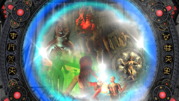 Картинка 3д+графика фантазия+ fantasy люди фон