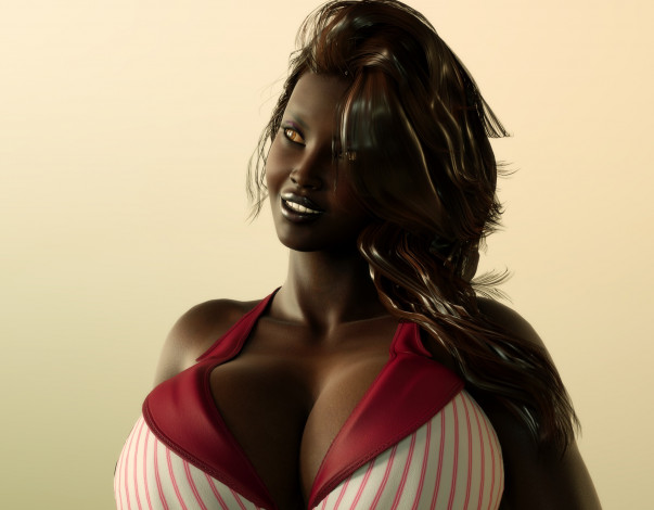 Обои картинки фото 3д графика, портрет , portraits, фон, взгляд, девушка