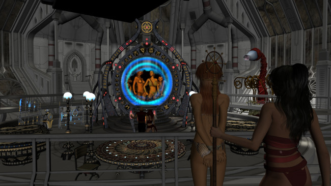 Обои картинки фото 3д графика, фантазия , fantasy, фон, люди