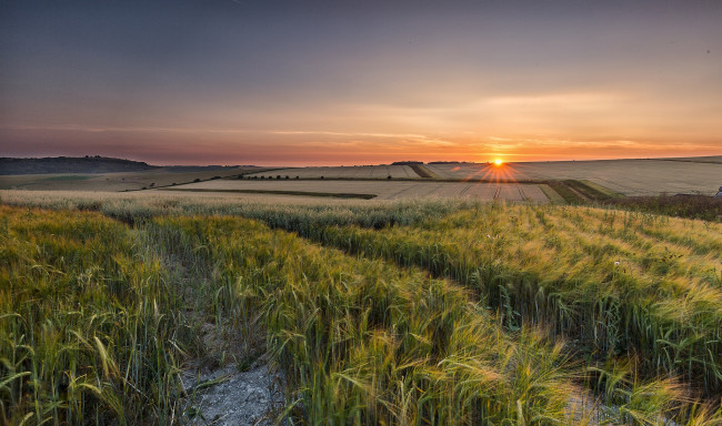 Обои картинки фото природа, восходы, закаты, простор