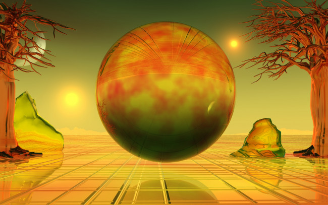 Обои картинки фото 3д графика, шары , balls, фон, шар
