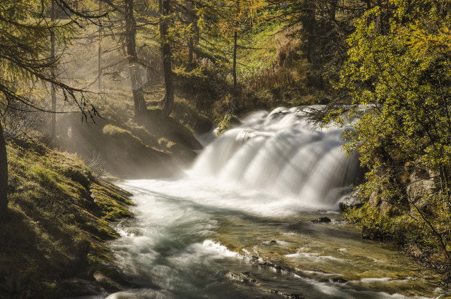 Обои картинки фото природа, водопады, простор