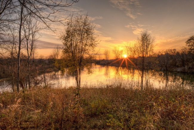 Обои картинки фото природа, восходы, закаты, простор