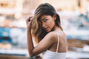 Картинка девушки -unsort+ лица +портреты причёска взгляд красотка крашеная модель брюнетка девушка макияж