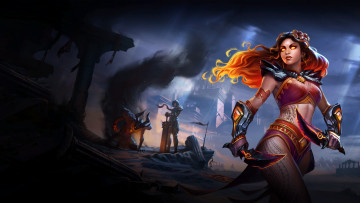 Картинка smite видео+игры многопользовательская игра moba вид от третьего лица hi-rez studios pele