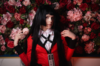 Картинка девушки -+креатив +косплей костюм образ цветы