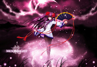 Картинка аниме moonlight+lady девочка веер