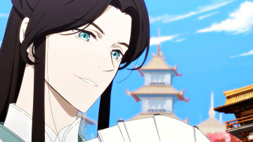 Картинка аниме tian+guan+ci+fu персонаж лицо пагода