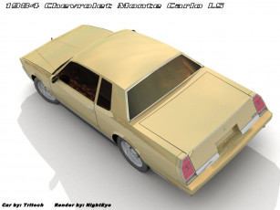 Картинка chevrolet monte carlo ls 1984 автомобили 3д
