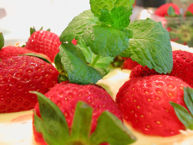 Обои картинки фото еда, клубника, земляника