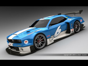 обоя 2009, dodge, challenger, le, mans, concept, автомобили, 3д