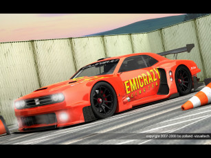 Картинка 2009 dodge challenger le mans concept автомобили 3д