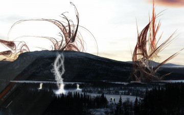 Картинка 3д графика nature landscape природа