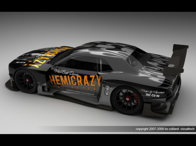 Обои картинки фото 2009, dodge, challenger, le, mans, concept, автомобили, 3д