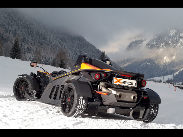 Обои картинки фото 2009, ktm, bow, winter, автомобили