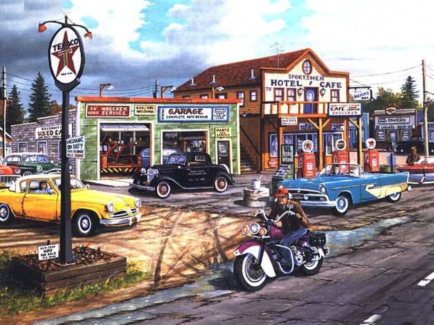 Обои картинки фото рисованные, авто, мото